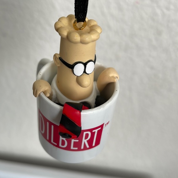 Dilbert Cup O’Caffeine 2005 Coffee Mug Christmas Tree Ornament Collectible - Picture 3 of 13